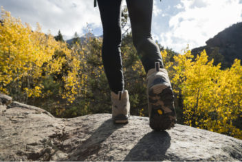 Long, vigorous hikes can stress ankles and feet
